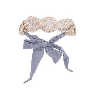 Grey lace headband